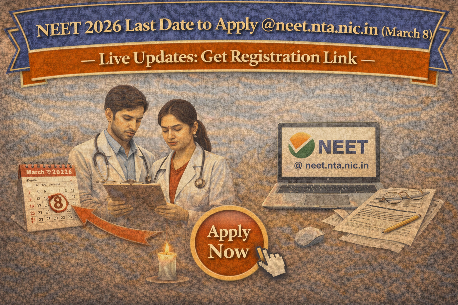 NEET 2026 Last Date to Apply @neet.nta.nic.in (March 8) – Registration Link & Live Updates